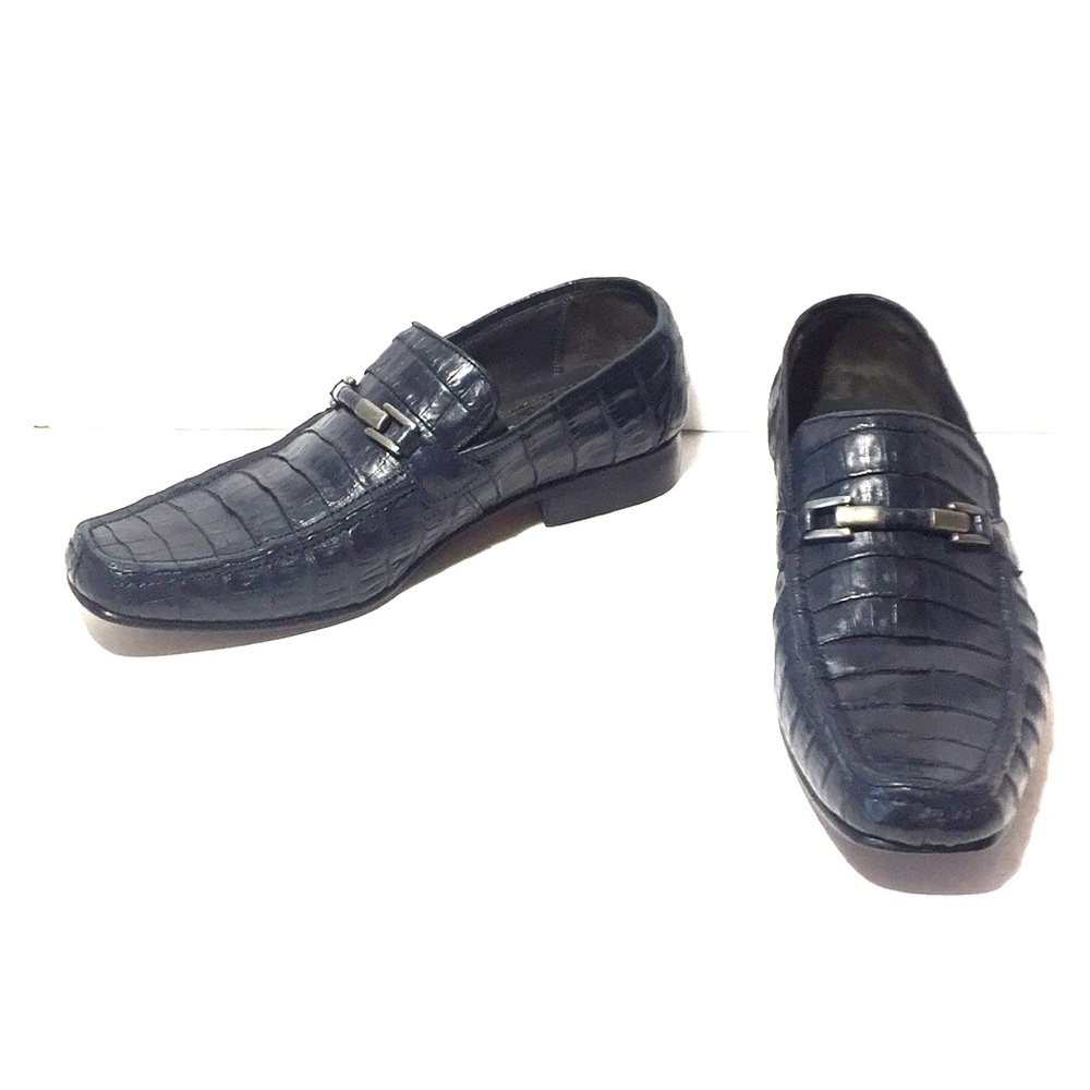 LOS ALTOS MENS GENUINE CROCODILE LOAFERS SIZE 8.5
